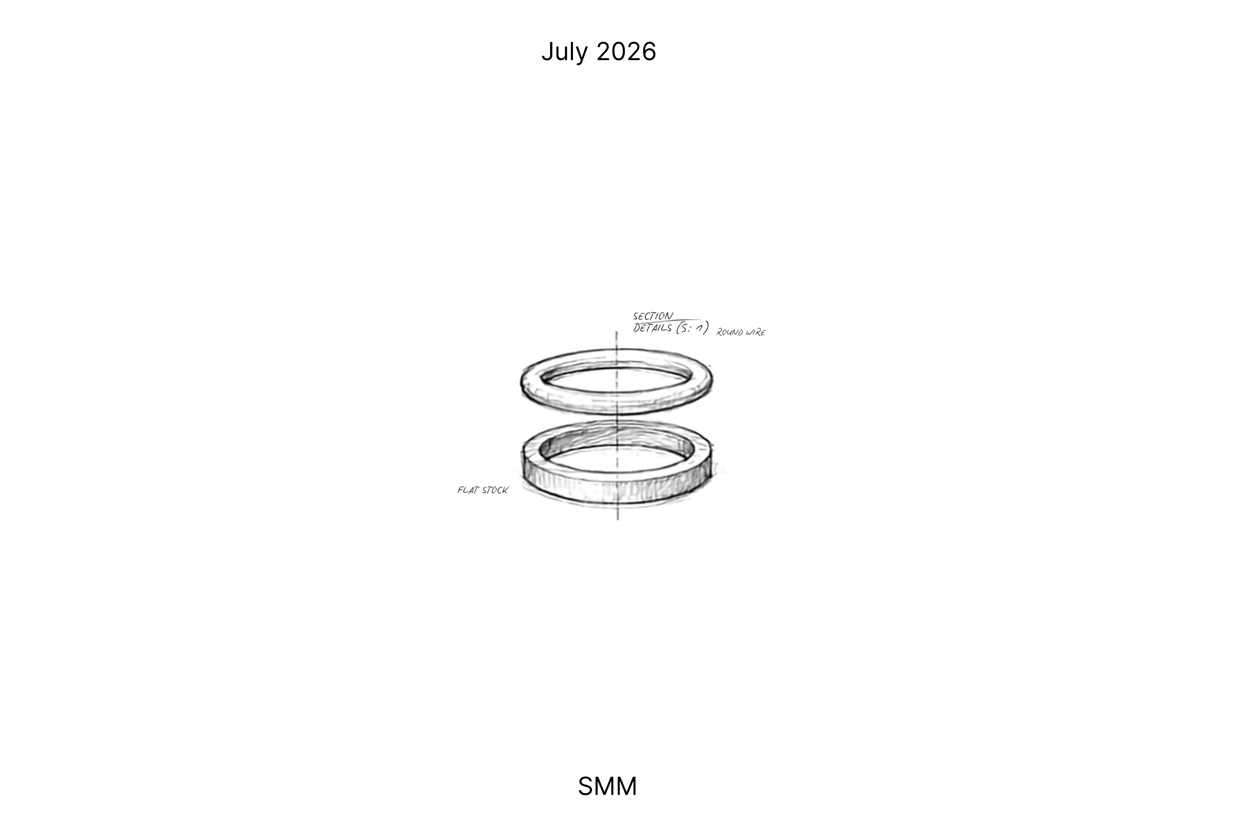 Ring Set 01 section detail sketch